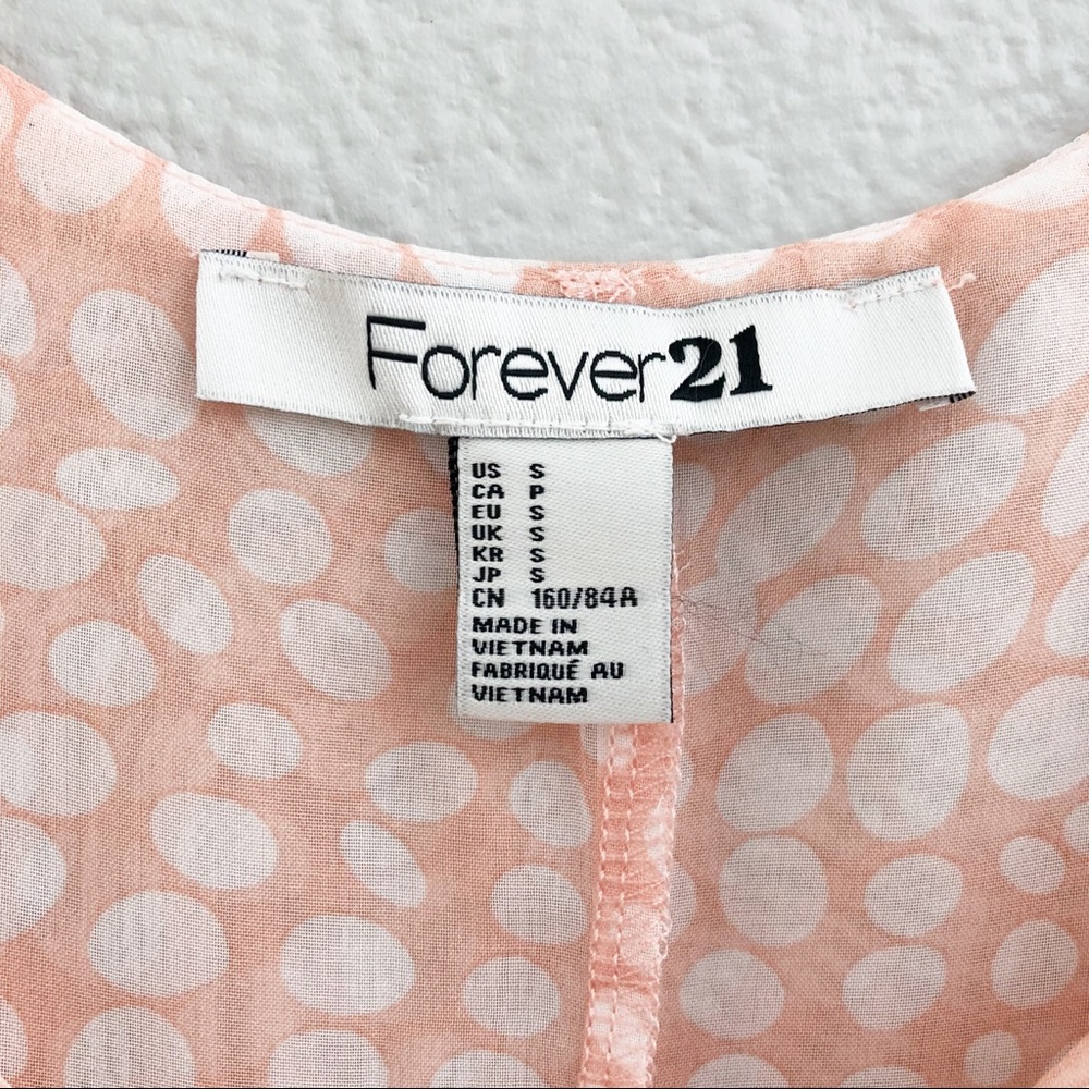 Forever 21 Peach Sleeveless Top. Sz Sm. - Picture 5 of 6
